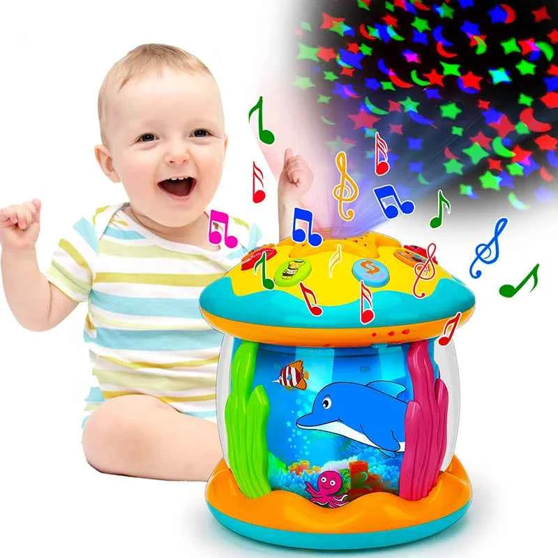 Baby Ocean Light Projector - Musical Sensory Toy for Infants Aged 1-3