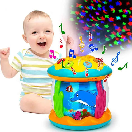 Baby Ocean Light Projector - Musical Sensory Toy for Infants Aged 1-3